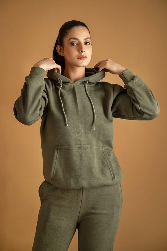 Green Tracksuit with warm hoodie and pant
