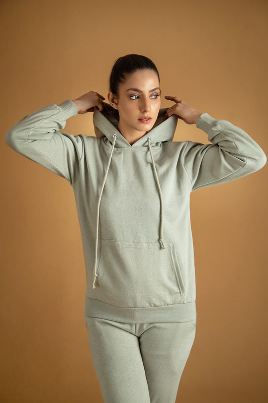 Tracksuit mint green with warm hoodie and pants