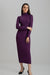 Purple highneck Bodycon dress